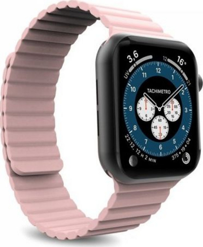 Rrip ore magnetik për Apple Watch Puro Icon Link, rozë