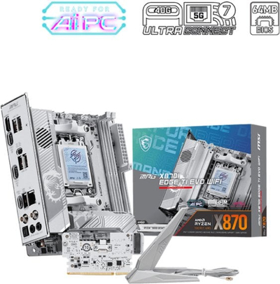 Pllakë amë MSI MPG X870I EDGE TI EVO, AM5, DDR5, WiFi 7