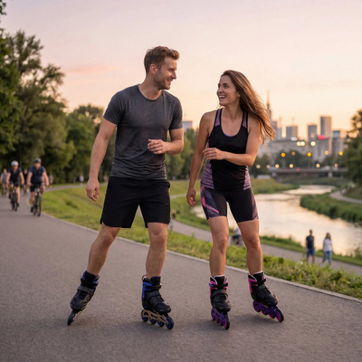 Patina inline Nils Extreme Velto, rregullueshme 35-38, ABEC 7, e zezë blu