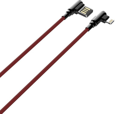 Kabllo Lightning LDNIO LS422, 2m, 2.4A, e kuqe