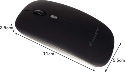 Mouse wireless gaming Dunmoon 21843, RGB, DPI i rregullueshëm, i zi