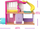 Set lodrash Barbie Mini BarbieLand Dreamhouse, kukull 4 cm, ashensor dhe pishinë, rozë