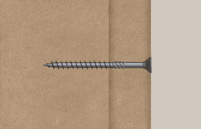 Vida për dru Fischer 3.5x50 Countersunk TG TX, set 200 copë, ngjyrë metalike