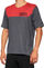 Bluzë çiklizmi 100% Airmatic, mëngë të shkurtra, për meshkuj, charcoal racer red, XL