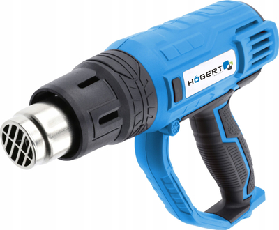 Pistoletë ajri të nxehtë Hogert Technik HT2C551, 2000W, 230V, blu
