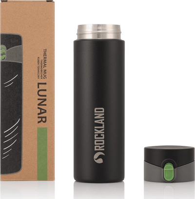 Gotë termike Rockland Lunar, 0.5L, çelik inox, e zezë