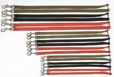 Lidhës zinxhiri për qen Chaba Double Leash Connector, 12mm, 40cm, i kuq