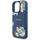 Заштитна маска Guess MagSafe за iPhone 16 Pro, дизајн со цвеќиња, сина
