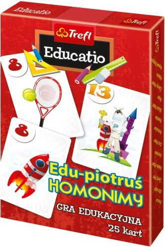 Loja edukative me letra Trefl Edu Piotruś Homonyms, për fëmijë, shumëngjyrëshe