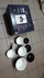 Set tenxheresh GSW Black &amp; White, çelik emajl, 7 copë, përshtatshëm për induksion, i zi e bardhë
