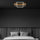 Ndriçues Briloner Led 32W, 3200 lm, 3000K, 55x30x8 cm, i zi/kafe e hapur