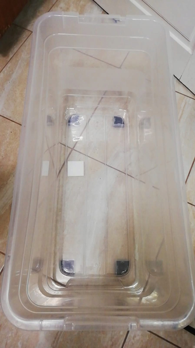 Kuti ruajtje Keeeper Cornelia Crystalbox, 83L, me kapak, transparente