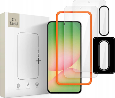 Заштитно стакло Spigen Glass Set+, за Samsung Galaxy A36 A56 5G, 1 парче, проѕирно