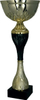 Kupë dekorative metalike Gold Black 9268E, 26cm, e zezë e artë