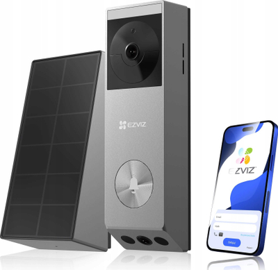 Interfon i jashtëm Ezviz EPX3 Pro, komunikim audio, gri e zezë
