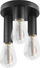 Plafonierë Globo Lighting Rio SP 3, 3xE27 60W, IP20, e zezë
