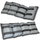 Pesha për kyç Enero Fit, set 2x4 kg = 8 kg, me rrip Velcro, gri