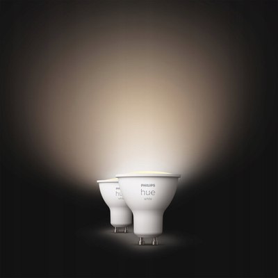 Llambë inteligjente Philips Hue White GU10, LED, 2 copë, e bardhë