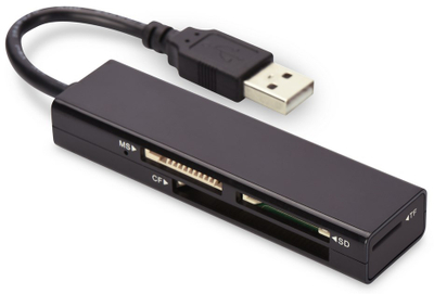 Lexues kartash Ednet, 4 porta, USB 2.0, i zi