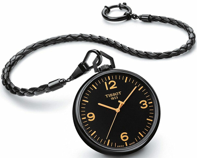 Orë xhepi Tissot Lepine T863.409.99.057.00, e zezë