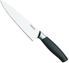 Thikë shefi  Fiskars 1016008, zezë/argjendtë
