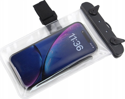 Mbajtëse uji universale për telefon, 5.8\"-6.8\", me rrip krahu, transparente