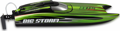 Anije garash me telekomandë Amewi Big Storm, RTR, motor brushless, e zezë me jeshile