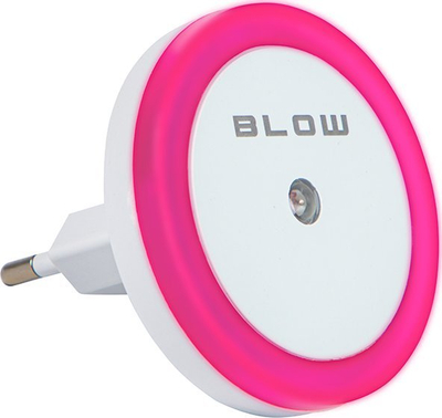 Dritë nate BLOW LED, me sensor muzgu, 0.5W, rozë