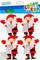 Ornament vetëngjitës dekorativ Craft with Fun Santa Claus Accordion, për Krishtlindje, shumëngjyrësh