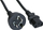 Set kabllo rryme InLine, 35 copë, prizë Australi në C13, ngjyrë e zezë