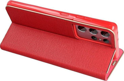 Kabull telefon Forcell LUNA Book Gold, për Samsung Galaxy A22 5G, e kuqe