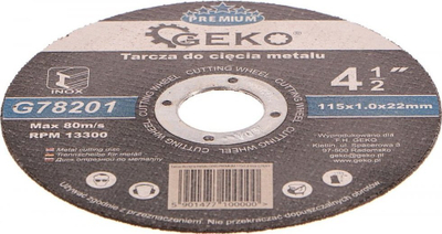 Disk prerës për hekur GEKO Premium, 115mm, trash 1mm