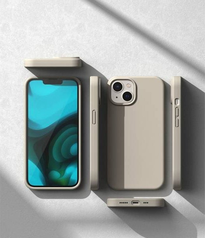 Mbulesë telefoni Ringke Silicone për iPhone 14 Plus, silikon, gri