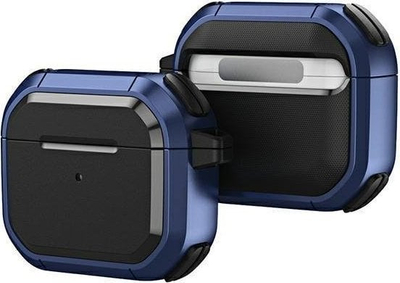 Mbulesë Beline Solid për AirPods 3, TPU PC, me karabinë, blu