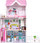 Shtëpi kukullash Wooden Dollhouse Pink, prej druri, 3 kate, rozë