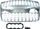 Grillë përpara MTuning për Audi Q7 4L, 2006-2015, plastike ABS, krom