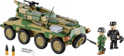 Set konstruktor Cobi Historical Collection Sd.Kfz. 234/3 Stummel, shkallë 1:35, model ushtarak, shumëngjyrësh