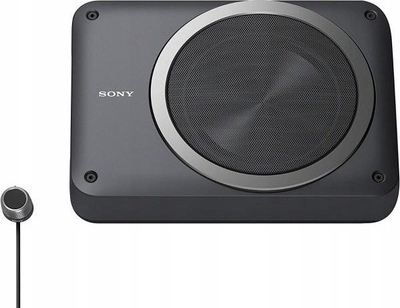 Nënulës Sony XS-AW8, subwoofer aktiv për makinë, super i hollë, i zi
