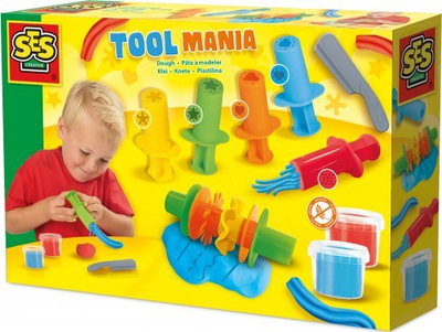Set brumi modelues SES Creative Dough Tool Mania, shumëngjyrëshe