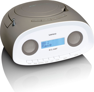 Radio Lenco SCD-69T CD, MP3, DAB, e hirtë/bardhë