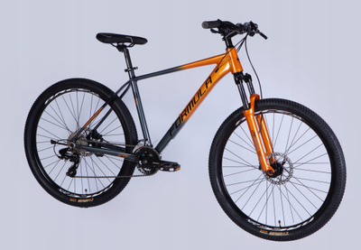 Biçikletë malore Formula DRIVE 27.5, kornizë 19", 16 marshe, gri portokalli