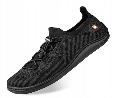 Atlete BRUBECK Barefoot Merino për goca, Zero Drop, nr. 40, të zeza