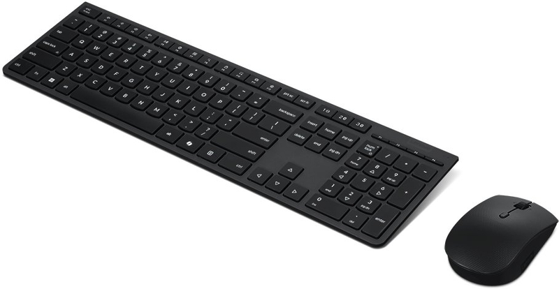 Set tastierë dhe maus Lenovo 4X31R64316, RF Wireless dhe Bluetooth, i zi