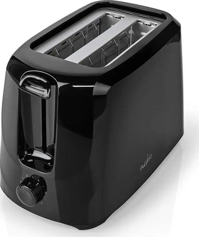 Toster Nedis 2 Slice, 6 nivele pjekjeje, 700W, i bardhë