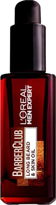 Vaj për mjekër L'Oreal Paris Men Expert Barber Club, Long Beard and Skin Oil, 30 ml, transparent