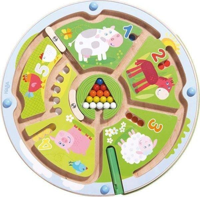 Lojë magnetike numrash Fat Brain Toys Number Maze, edukative, për fëmijë, shumëngjyrëshe