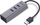 Hub USB I-TEC (U3METALG3HUB), 3x USB-A, 1x RJ-45, i argjendtë