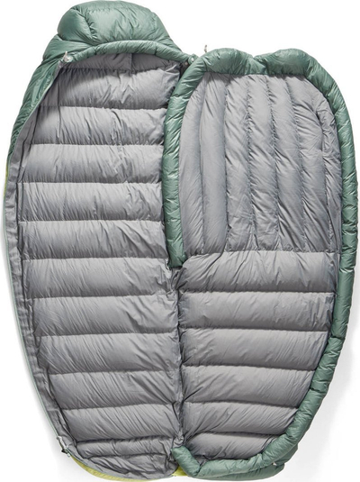 Qese fjetje Sea to Summit Ascent Down 30F, grash, pupla goose, Celery Green