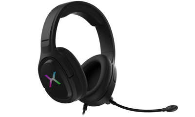 Kufje Krux POPZ RGB, me kabllo, të zeza