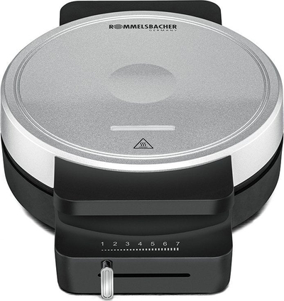 Aparat për waffle Rommelsbacher WA 850, 850W, formë zemre 17.5 cm, ngjyrë argjendtë